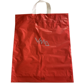 Red plastic bag with handle 36 x 45 cm