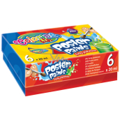 Colorino Poster Paints tempera colors in a cup 6 x 20 ml