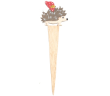 Wooden Hedgehog Stake 9 x 29 cm