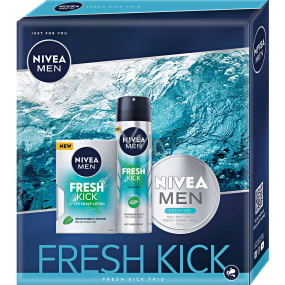 Nivea Men Fresh Kick aftershave 100 ml + antiperspirant spray 150 ml + Men gel-cream 150 ml, cosmetic set for men