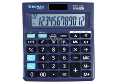Donau Tech Office Calculator 12-digit Black 110 x 122 x 27 mm