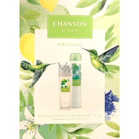 Chanson d Eau Original perfumed deodorant glass for women 75 ml + deodorant spray 200 ml, gift set for women