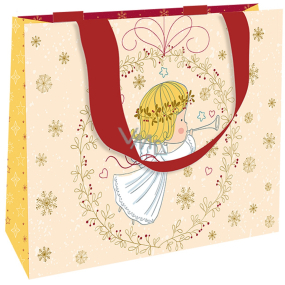 Nekupto Gift paper bag with embossing 23 x 18 cm Christmas angel