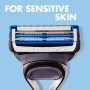 Gillette Skinguard razor 1 piece + Skinguard Sensitive shaving gel 200 ml, cosmetic set for men