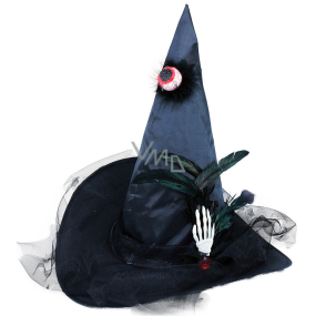 Rappa Halloween Witch Hat with an eye for adults 40 cm