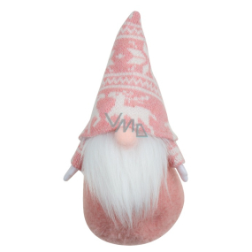 Pink elf with Norwegian pattern 21 cm 1 piece for building
