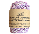 Albi Decorative string two-colour Purple and white 10 m