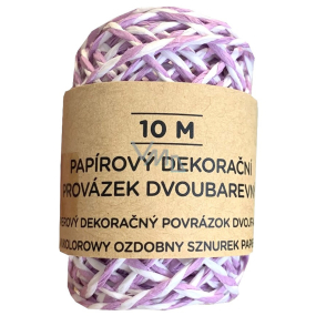 Albi Decorative string two-colour Purple and white 10 m