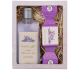 Bohemia Gifts Victorian Style Lavender shower gel 200 ml + handmade toilet soap 30 g, cosmetic set for women