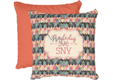 Nekupto Cozy home Follow your dreams pillow 40 x 40 cm