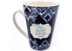 Nekupto Cozy home Enjoy life to the fullest ceramic mug 350 ml