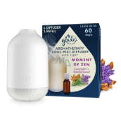 Glade Aromatherapy Cool Mist Diffuser Moment of Zen Lavender + Sandalwood Diffuser led backlight, color white, 1 + 17,4 ml