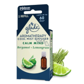 Glade Aromatherapy Cool Mist Diffuser Calm Mind Bergamot + Lemongrass essential oil refill 17,4 ml