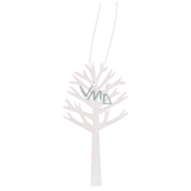Wooden tree for hanging white 10 cm