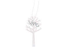 Wooden tree for hanging white 10 cm