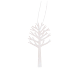 Wooden tree for hanging white 10 cm