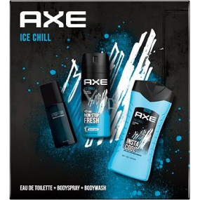 Axe Ice Chill eau de toilette 50 ml + shower gel 250 ml + deodorant spray 150 ml, gift set for men