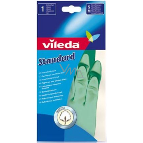 Vileda Standard Rubber Gloves With Small 1 Pair