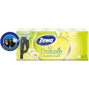 Zewa Deluxe Camomile Comfort paper handkerchiefs 10 x 10 pieces