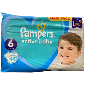 Pampers Active Baby size 6, 13 - 18 kg diaper panties 44 pcs