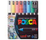 Posca Universal set of acrylic markers 0,7 - 1 mm Basic colours 8 pieces PC-1MR
