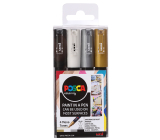 Posca Universal set of acrylic markers 0,7 - 1 mm Mix of colours 4 pieces PC-1M