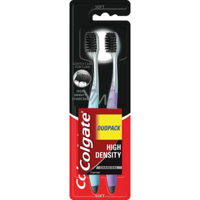Colgate High Density Charcoal soft toothbrush 2 pieces, duopack