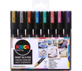 Posca Universal acrylic marker set 1,8 - 2,5 mm Mix of metallic colours 8 pieces PC-5M