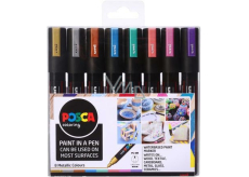 Posca Universal acrylic marker set 1,8 - 2,5 mm Mix of metallic colours 8 pieces PC-5M