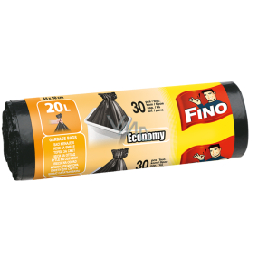 Fino Economy Trash bags black, 7 µ, 20 litres 44 x 50 cm, 30 pieces