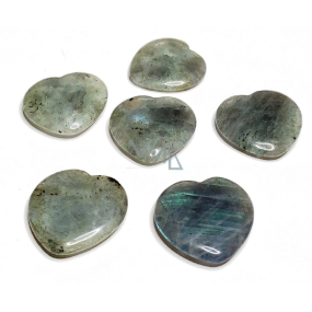 Agate Hmatka, healing gemstone in the shape of a heart natural stone 3 cm 1 piece, gives recoil and strength
