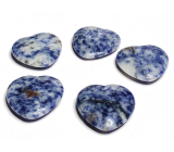 Sodalite Hmatka, healing gemstone in the shape of a heart natural stone 3 cm 1 piece, stone communication