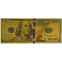 Talisman Gold plastic banknote 100 USD