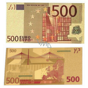 Talisman Gold plastic banknote 500 EUR