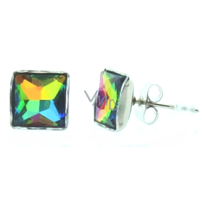 Magical earrings square, skewers I'm not just a jewel 0,9 x 0,9 cm