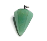 Avanturine green Sideric pendulum natural stone 2,2 cm, lucky stone
