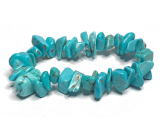 Tyrkenite bracelet elastic chopped natural stone, 19 cm crushed larger pieces, stone of young people, looking for life purpose