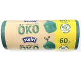 Melitta Swirl EKO retractable garbage bags 60 litres, 68 x 73 cm, 27 µ, 8 pieces