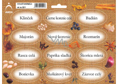 Arch Stickers for sprigs Juta colour print Clove 22 x 16 cm SK