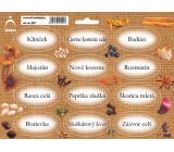 Arch Stickers for sprigs Juta colour print Clove 22 x 16 cm SK