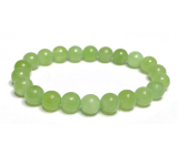 Olivine / Peridot bracelet elastic natural stone, ball 8 mm / 16 - 17 cm, stone protecting human aura
