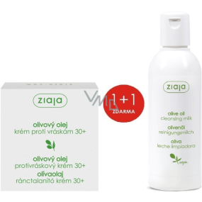 Ziaja Oliva anti-wrinkle cream 30+ 50 ml + Oliva cleansing lotion 200 ml, duopack