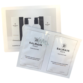 Balmain Paris Couleurs Couture shampoo and conditioner for coloured and damaged hair 2 x 10 ml, duopack