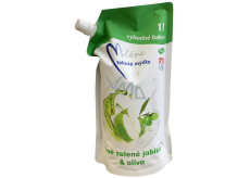 Miléne Green Apple and Olive liquid soap refill 1 l