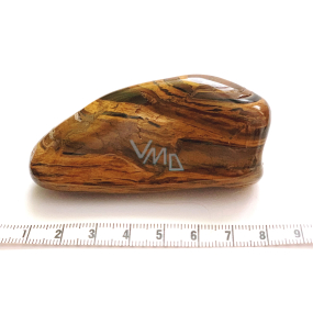 Tiger Eye Tumbled natural stone 40 - 100 g, 1 piece, stone of the sun and earth, brings luck and wealth