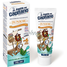 Pasta Del Capitano Junior Soft Mint toothpaste for children from 6 years 75 ml
