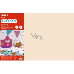 Apli Cream foam paper 600 x 400 x 2 mm 5 sheets