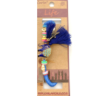 Albi Jewelry bracelet knitted Elephant symbol of luck, Tassel protection, energy 1 piece different colors