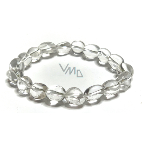Crystal clear Troml bracelet elastic natural stone 19 cm, stone stones