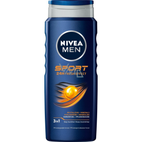 Nivea Men Sport 3in1 shower gel for body, face and hair 250 ml